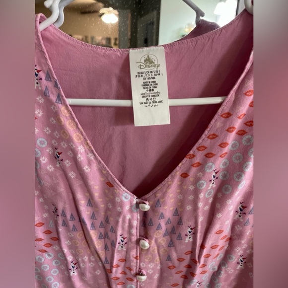 Disney Frozen Pink Dress for Women. Small. Olaf Castle Design - Picture 3 of 5